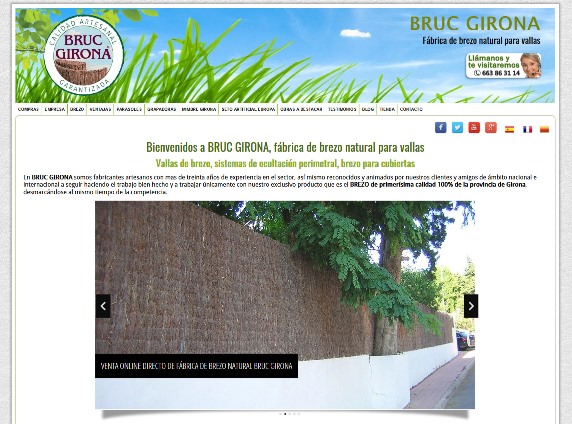 Brezo natural, vallas de jardín, ocultaciones, fábrica, Venta directa 2019-06-10