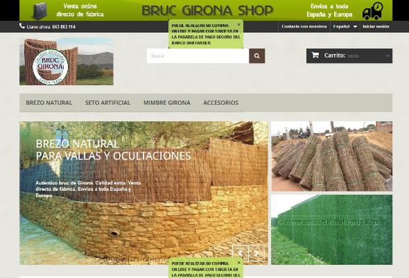 Tienda Bruc Girona Brezo natural y seto artificial para vallas