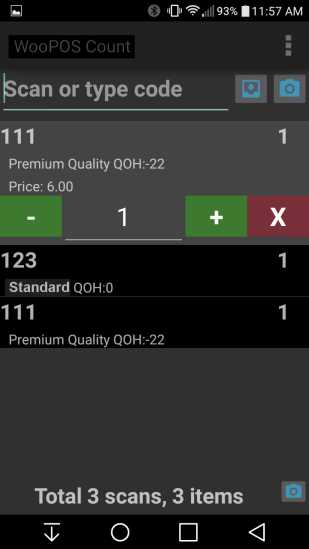 App para el escaneo de códigos de barras para el control de inventario (stock control)