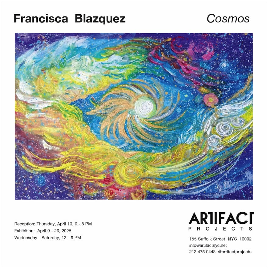 Francisca Blázquez presenta su pintura energética en Artifact Projects de Nueva York a partir del 10 de abril del 2025