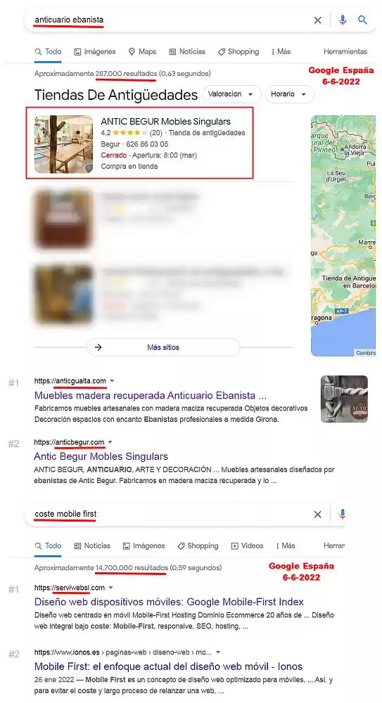 Resultados SEO