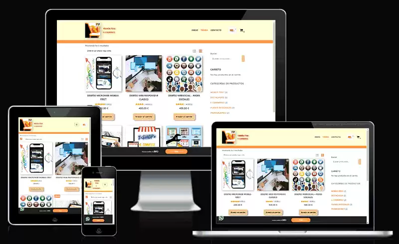 Tienda Mobile First e-commerce en todos los dispositivos